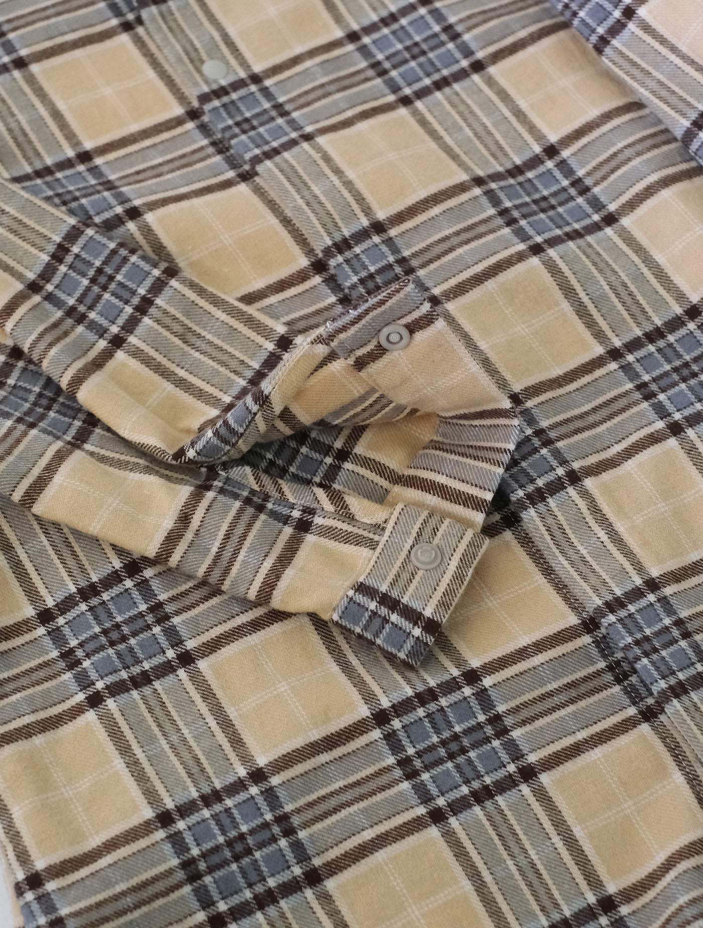 check flannel long shirt / organic cotton(MOUN TEN.)