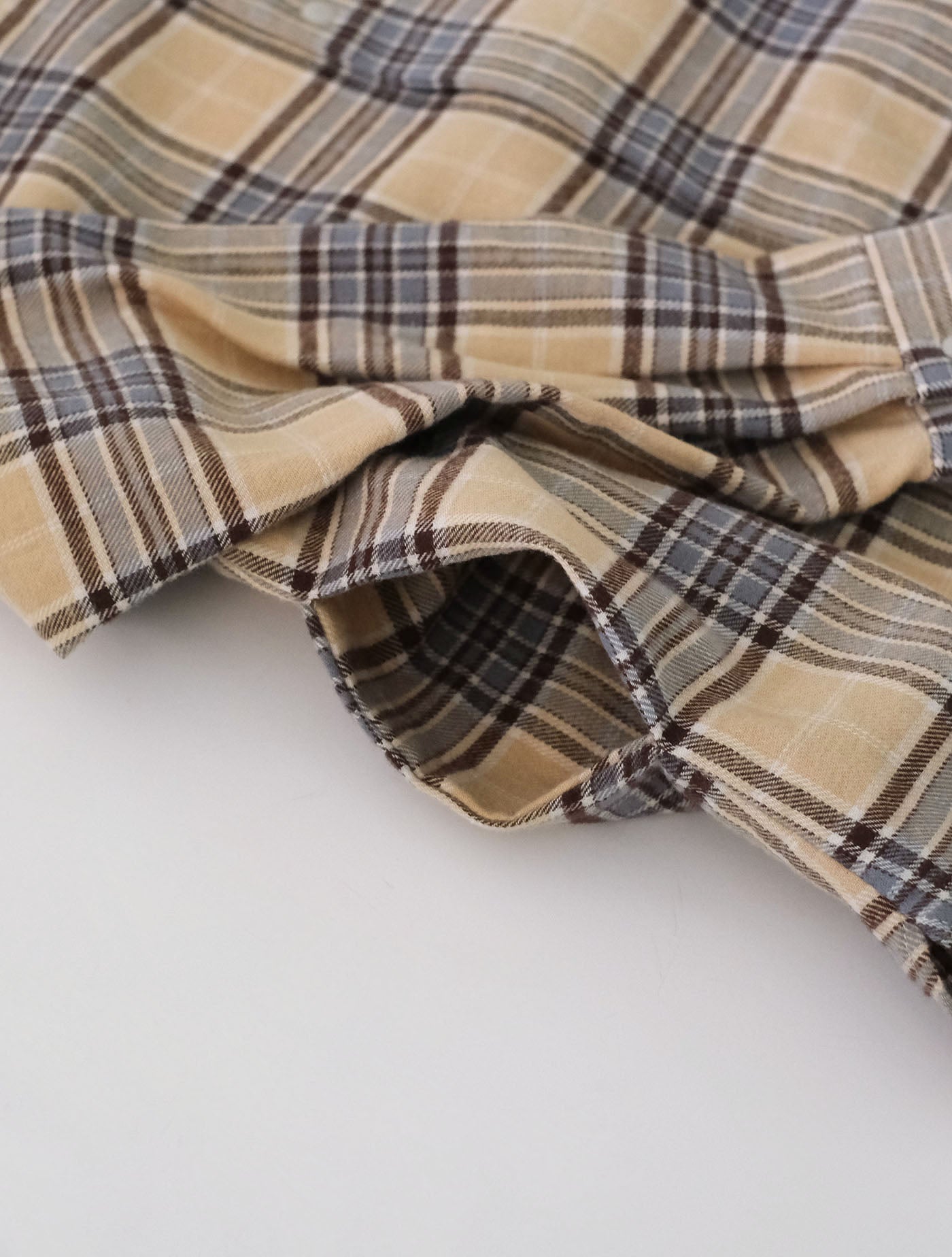 check flannel long shirt / organic cotton(MOUN TEN.)