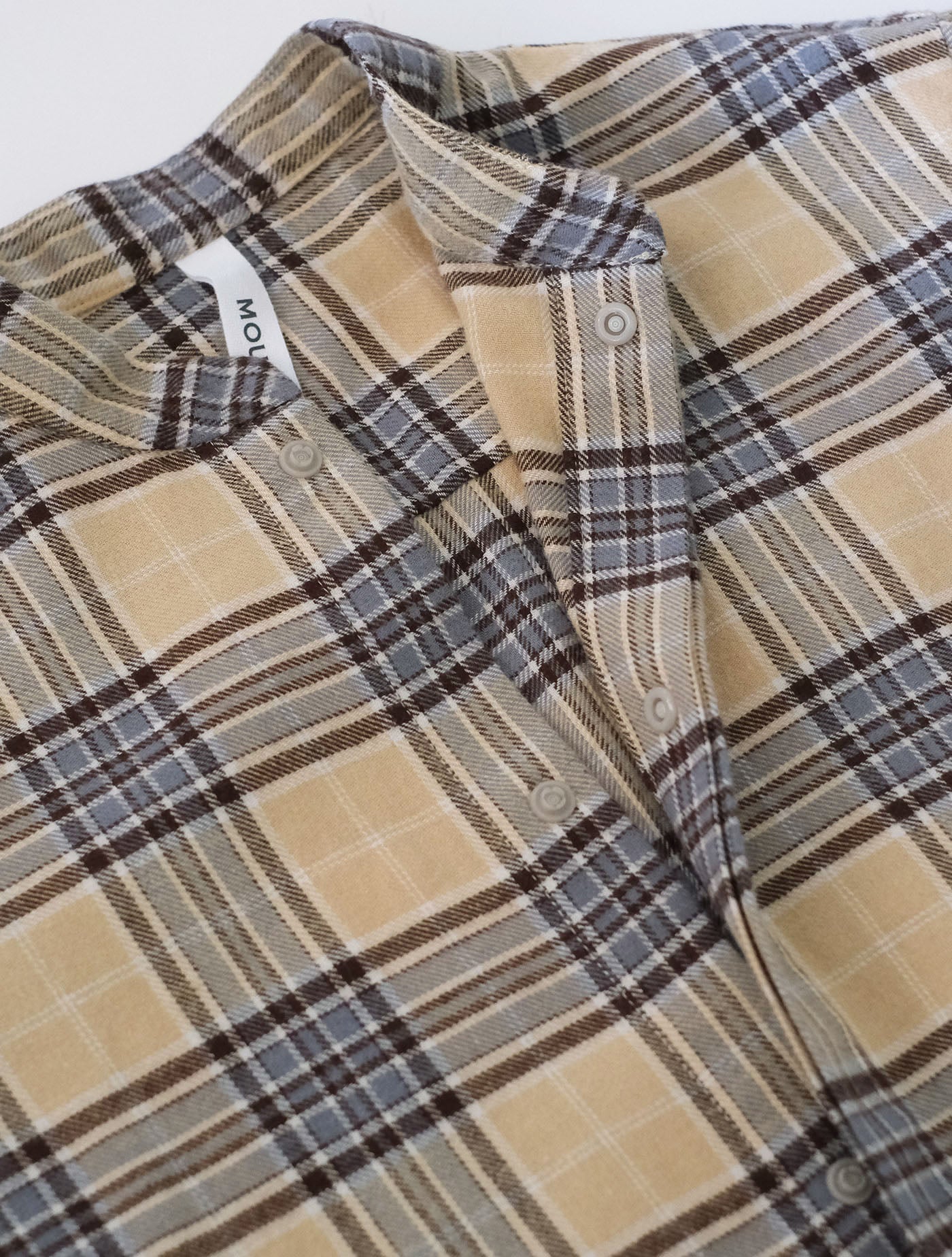 check flannel long shirt / organic cotton(MOUN TEN.)