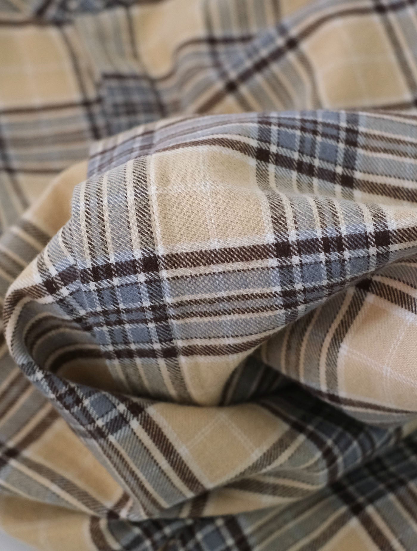 check flannel long shirt / organic cotton(MOUN TEN.)