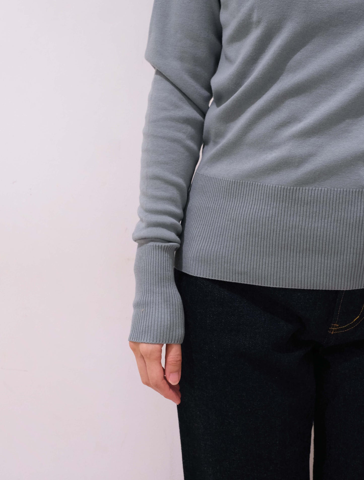 クルーネックジャストフィットニットソー "FRAGORA" 26AW (gicipi)