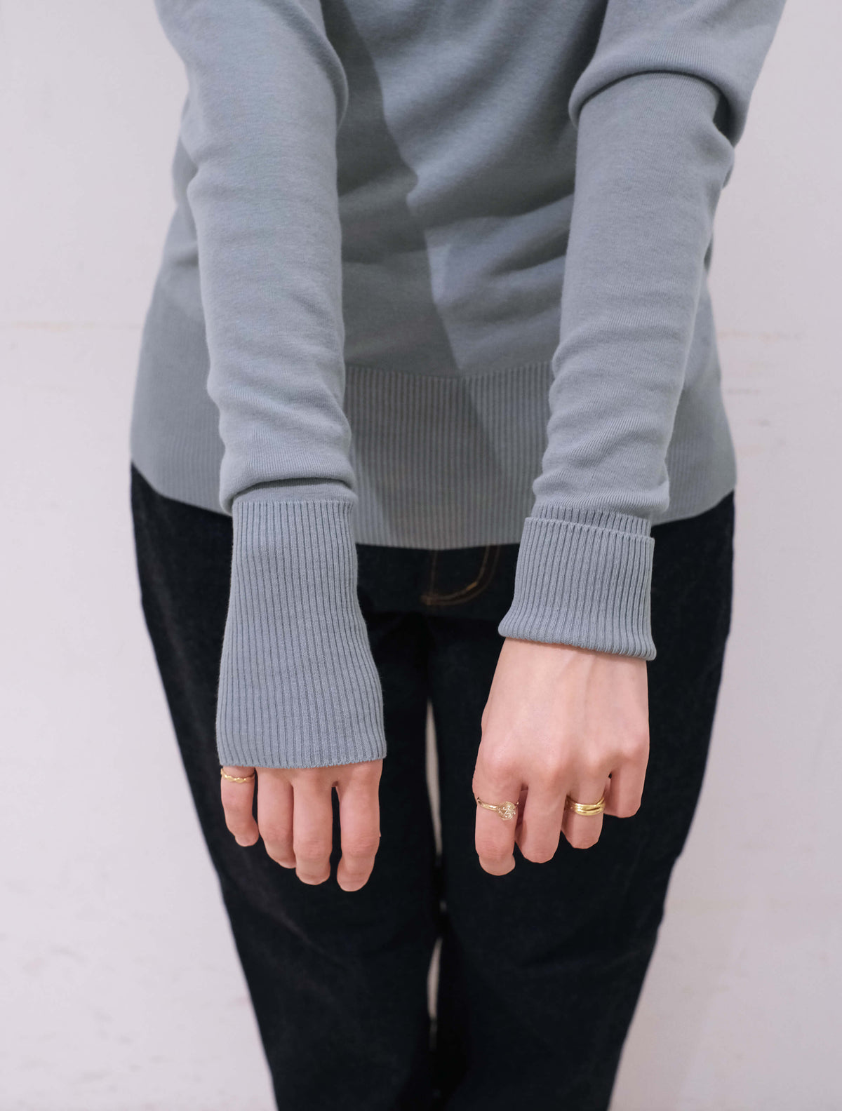 クルーネックジャストフィットニットソー "FRAGORA" 26AW (gicipi)