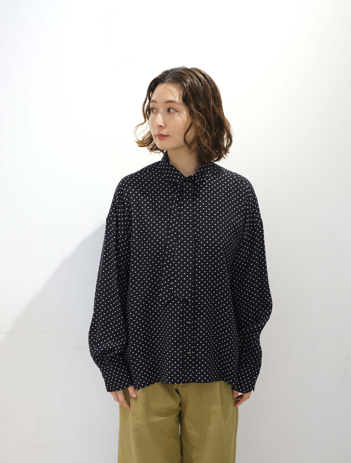 RubanのMarinドットシャツ (CHEVAL plus)
