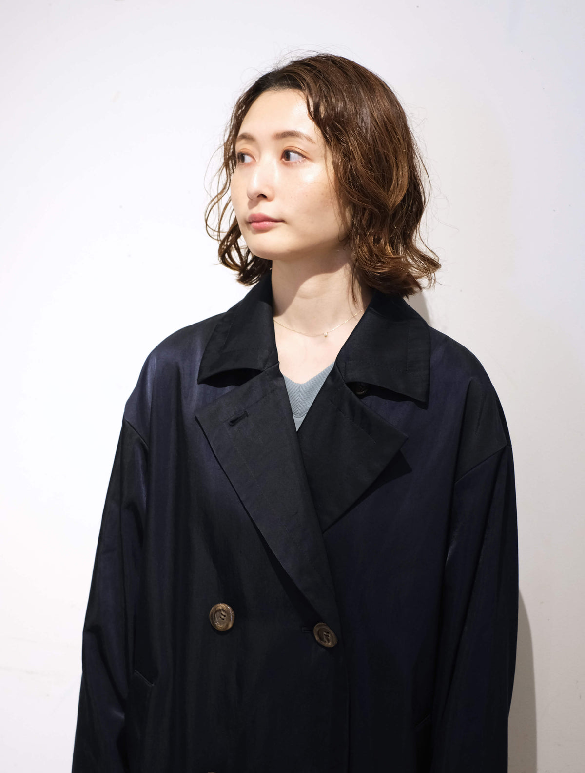 Wロングコート (drawell)