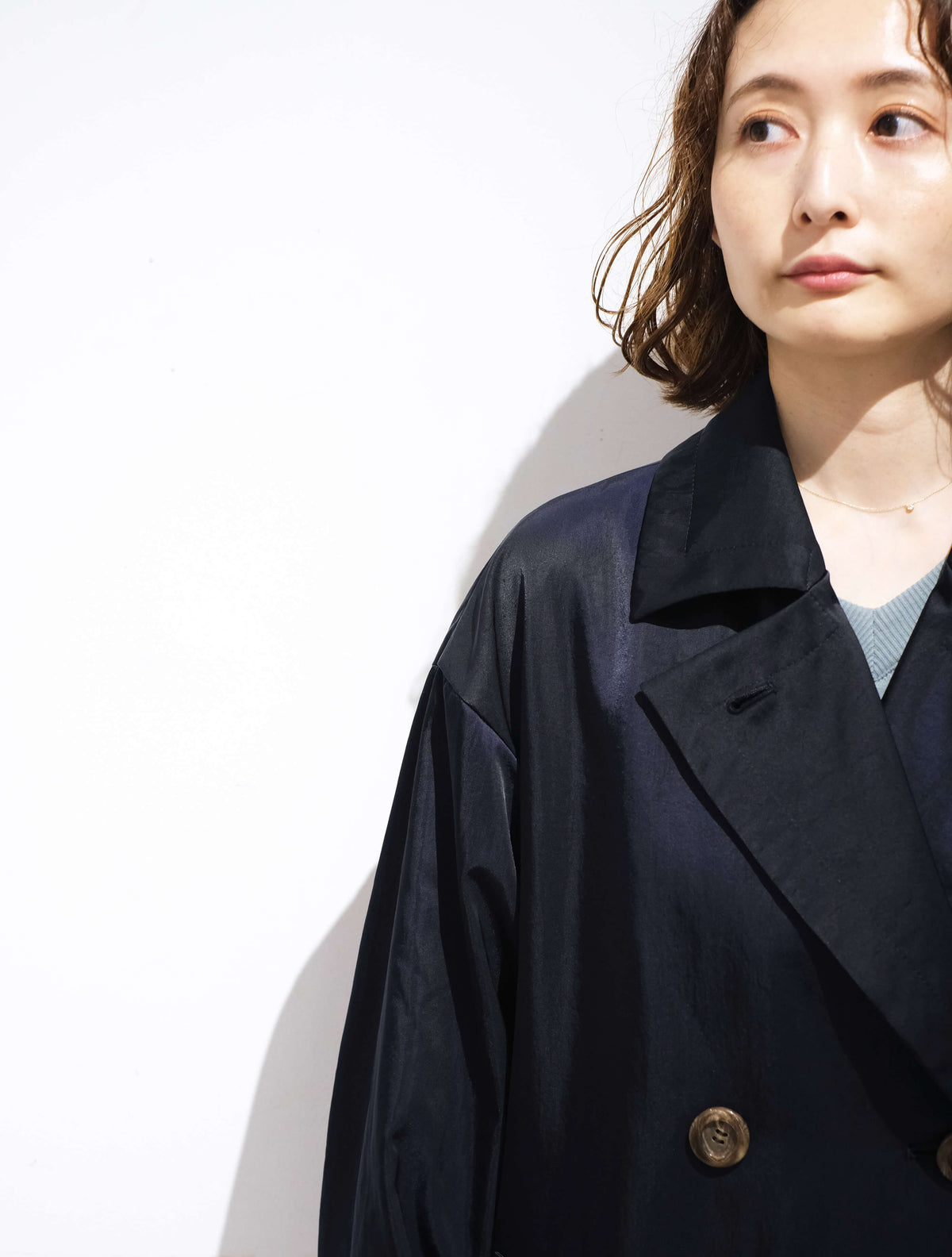 Wロングコート (drawell)