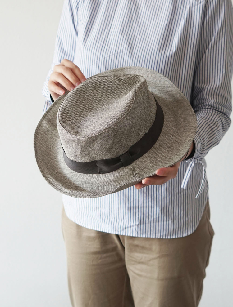 ambientepaper cloth hat grey |