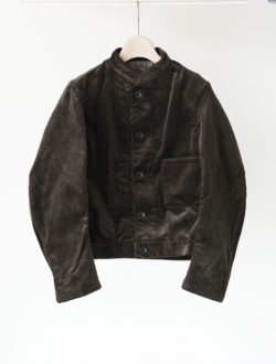 Scye | cotton corduroy short work jacket   dark brown　