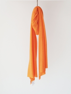 糸衣 | cashmere stole “AZUSA-S” orange　