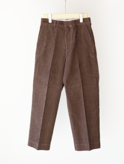 非公開: chino cloth pants “CREASED” corduroy  brown　のサムネイル
