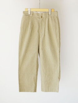 chino cloth pants “TUCK STRAIGHT” corduroy  khaki　のサムネイル