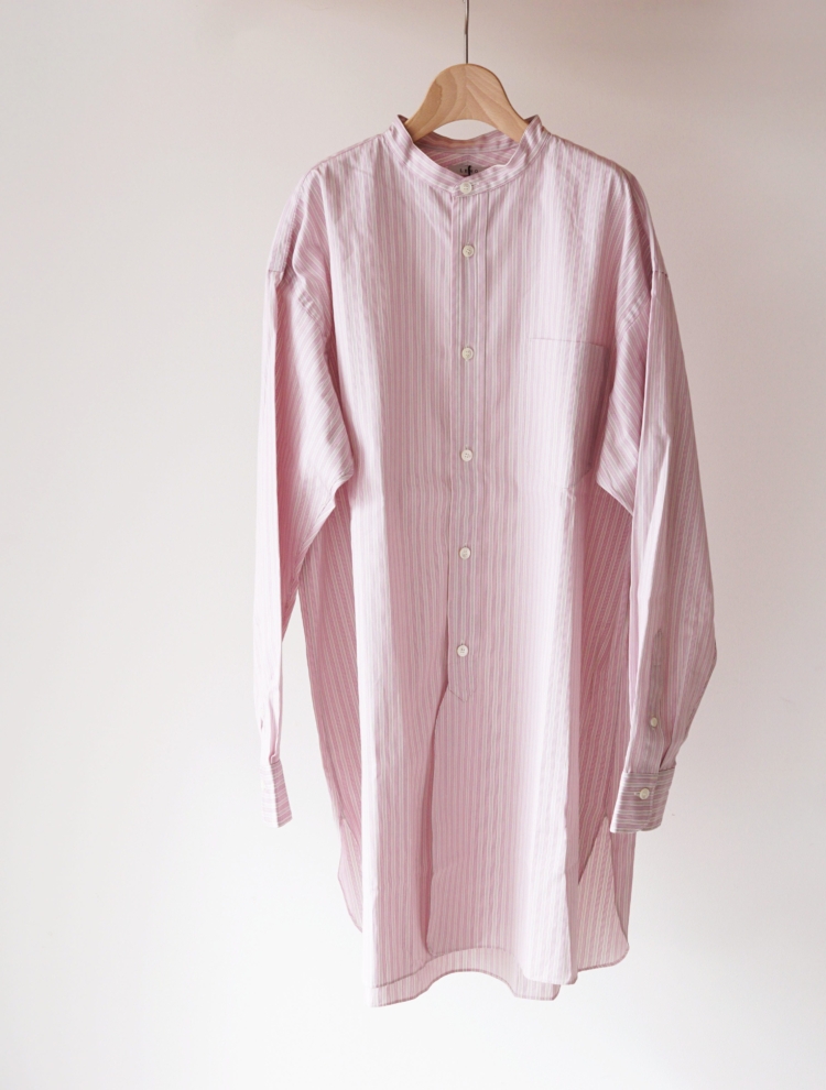 Ambienteband Collar Big Shirt Pink Stripe