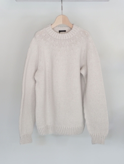 hand knitted sweater  ivory　のサムネイル