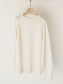 knit "ecole sweater” white