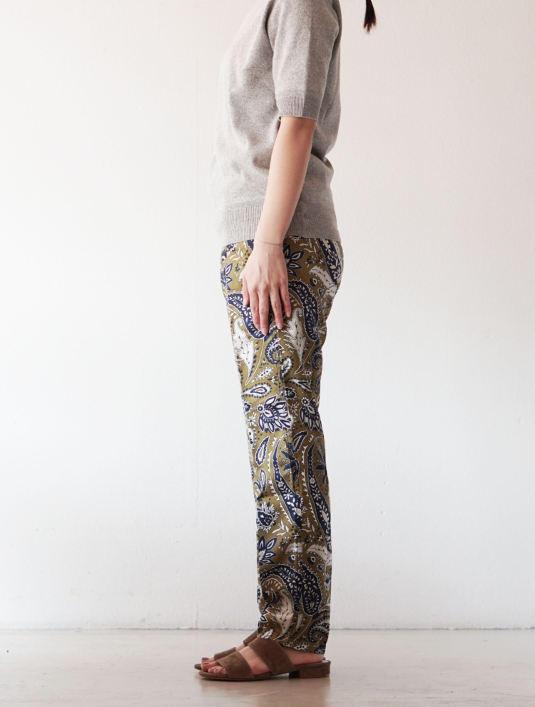 ambientetapered 2 pants jumbo paisley khaki |