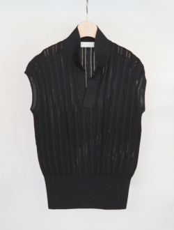 knit lace vest  black　のサムネイル