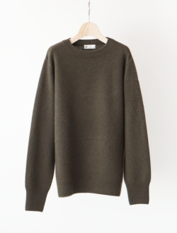 knit “ecole sweater” dark olive greenのサムネイル