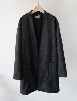 coat (unisex) 裏地付　charcoalgrayのサムネイル