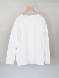 sweatshirts "raglan sleeve sweat" white　
