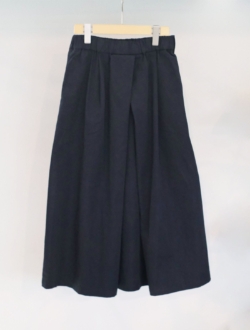 skirt "cotton cross skirt(long)"  navy　