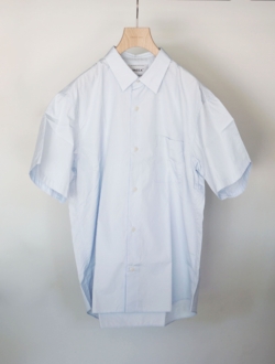 button shirt wide short sleeve  sax　のサムネイル