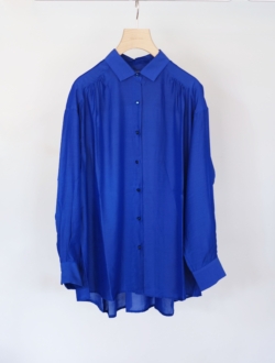 blouse “mature” (gathers)  royal blue　のサムネイル