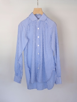 shirt "utility 200/2 STRIPE"　blue stripe　