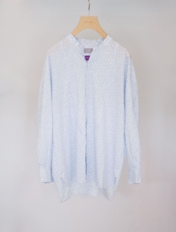 shirt “Flap shirt” LIBERTY floral pattern  white×sax　のサムネイル