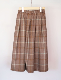 skirt “andrea” brown×sax　のサムネイル