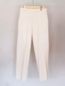 chino cloth pants “CREASED SLIM”  l.beige　のサムネイル