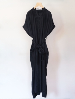 Jiyusou smock dress  indigo　のサムネイル