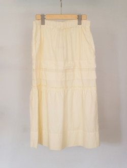 french vintage skirt  yellow　