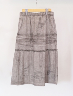 french vintage skirt   charcoal grey　