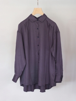 blouse “mature(gathers)” navy　のサムネイル