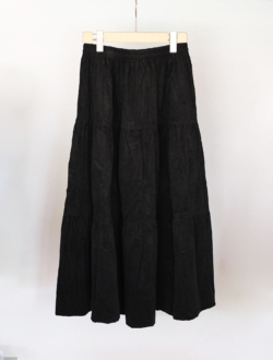 skirt "universal skirt(corduroy)" black　