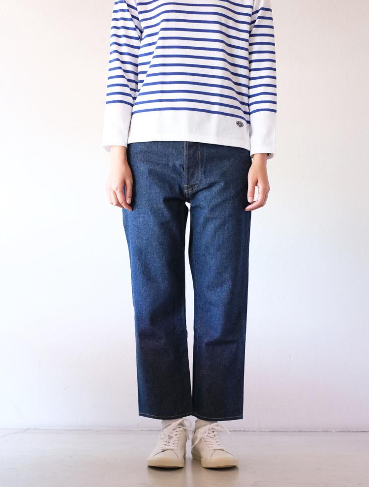 ambienteSELVEDGE DENIM WIDE TAPERED CUT PANTS |