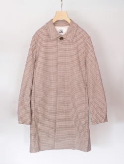 coat “soutien collar coat (check)” beige (check)　のサムネイル