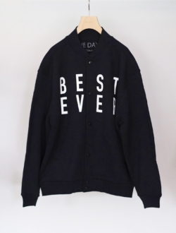 Loose fits Snap Jacket  “BEST EVER” Navy　のサムネイル