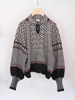 Kigansai knit blouse  Blackのサムネイル