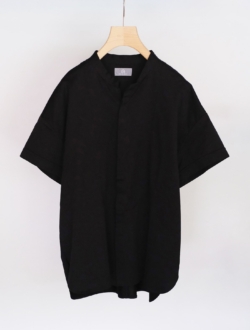 shirt "flap shirt s/s (200/2 knit)" black　　