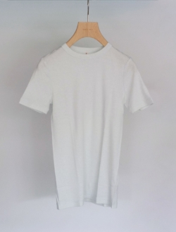 Cotton Silk Basic T-shirt　FOG GRAY　