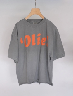 非公開: Garment Dyed Comfort Cutoff-T “Olie !”  Grey × Orange　のサムネイル