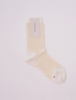 Floral Lace Socks  Off White　