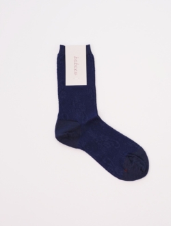 Floral Lace Socks  Blue　