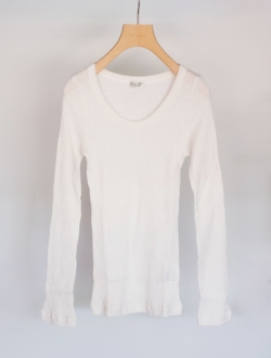 rib long sleeve  sea-saltのサムネイル