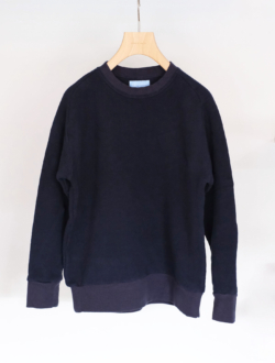 sweat “freedom sleeve sweat 裏起毛” navy　　のサムネイル