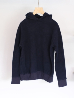 hoodie "freedom sleeve hoodie 裏起毛" navy　