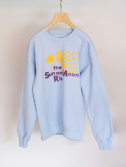 Crew Sweat shirt “Sun & Moon Rise”  Lt.Blue　のサムネイル