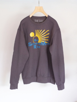 Crew Sweat shirt "Sun & Moon Rise"  Charcoal　