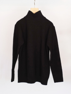 knit “high neck knit” black　のサムネイル