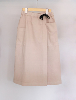 easy wrap-like skirt  beige　のサムネイル